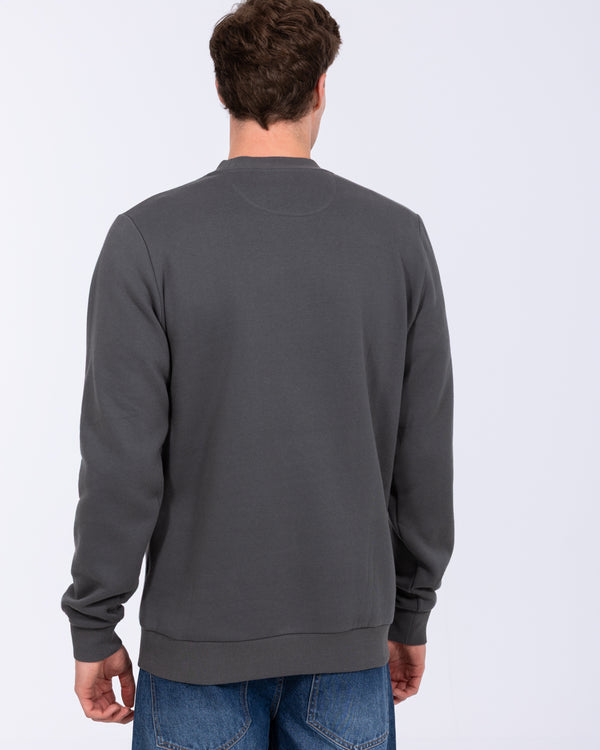 2t Hamish Tall Heavyweight Sweatshirt mit normaler Passform (Schieferblau)