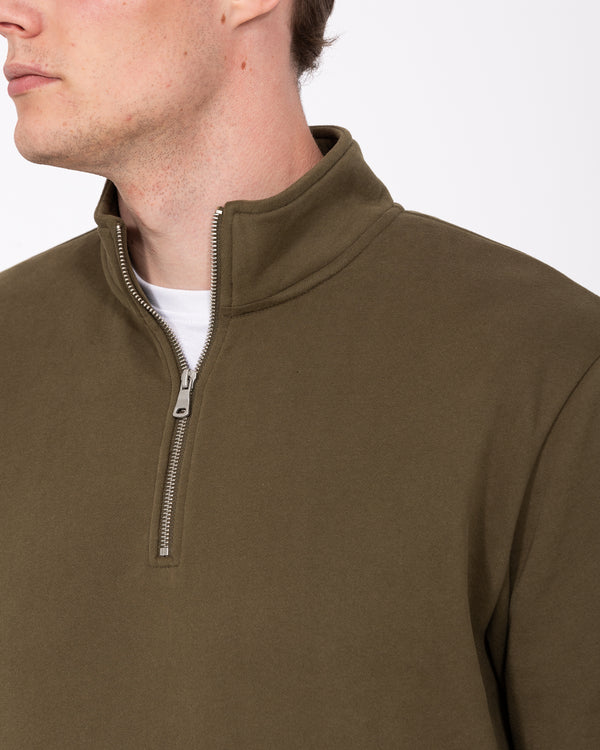 2t Wyatt Tall Quarter Zip Sweatshirt (olive)