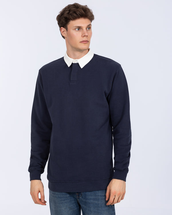2t Denburn Tall Rugby Sweatshirt (Navy)