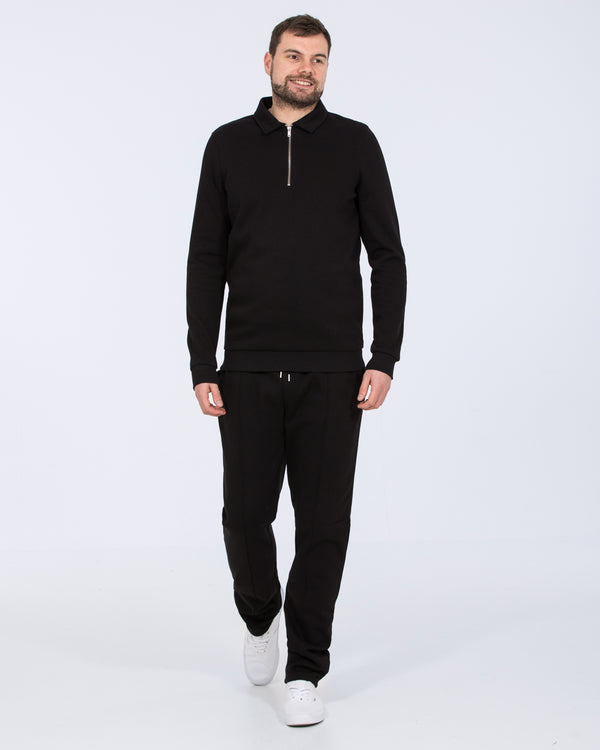 2t Elijah Tall Quarter Zip Sweatshirt (black)