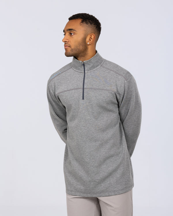 Parell Active Tall Golf Quarter Zip Sweatshirt (heather grey)