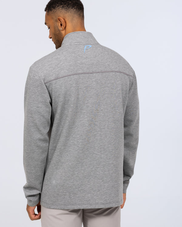 Parell Active Tall Golf Quarter Zip Sweatshirt (heather grey)