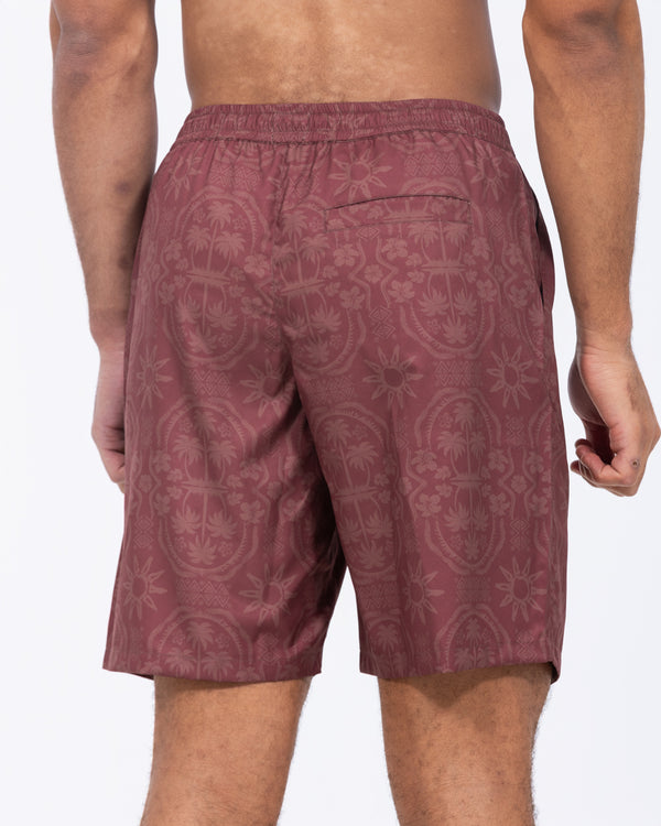 2t Harry Lange Badeshorts (rostfarbener Druck)
