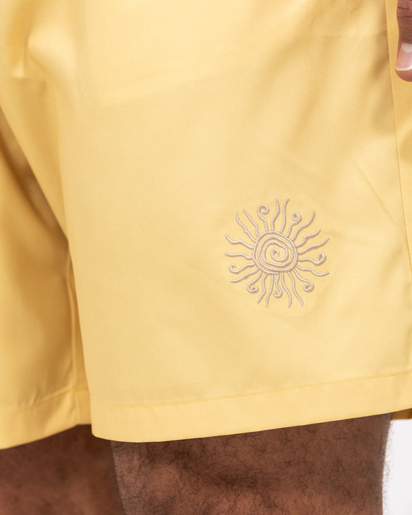 2t Harry Lange Badeshorts (gelb bestickt)