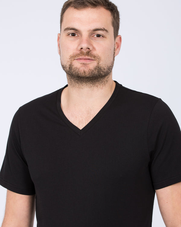 2t Felix Tall V-Neck T-Shirt (black)