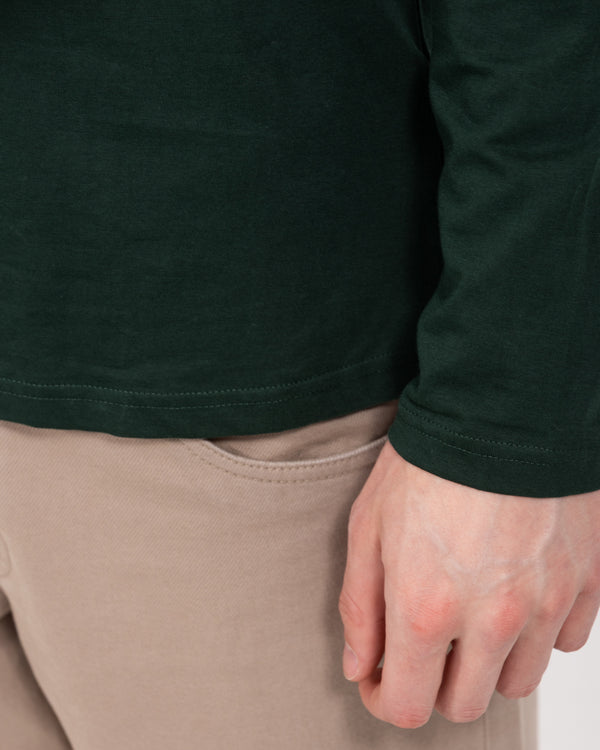 2t Tall Henley Long Sleeve T-Shirt (bottle green)