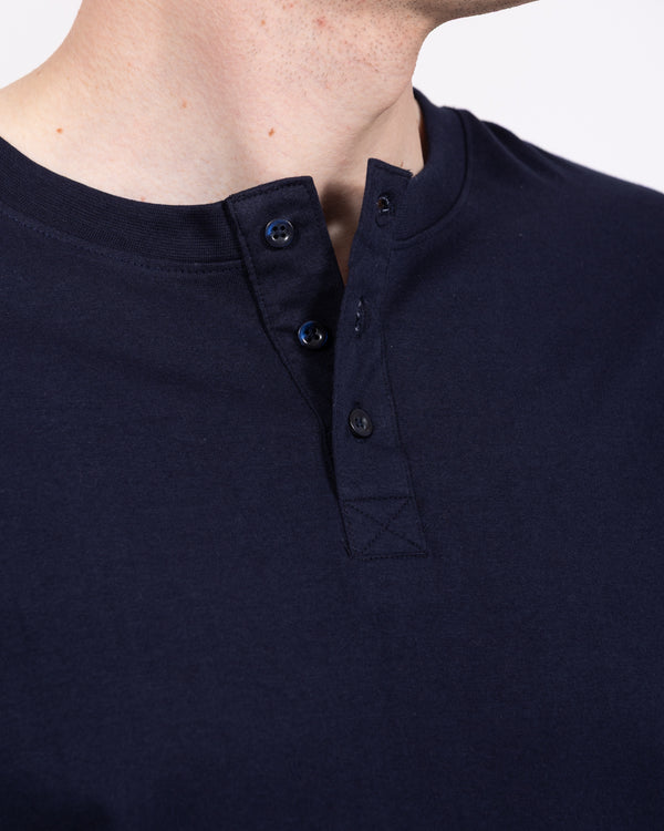 2t Tall Henley Long Sleeve T-Shirt (navy)