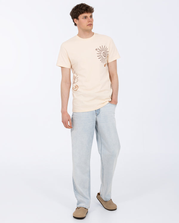 2t Lachlan Tall T-Shirt (printed ecru)