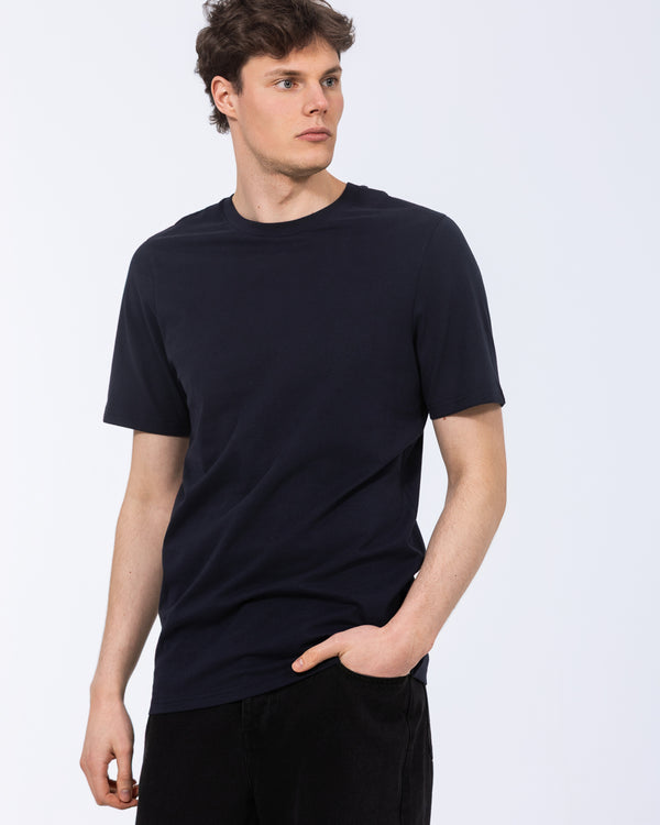 2t Liam Tall Normale Passform T-Shirt (marineblau)