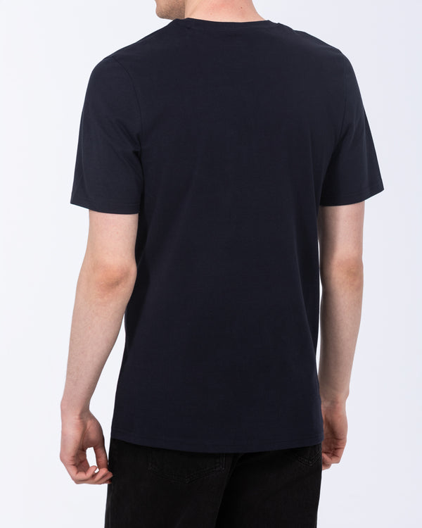 2t Liam Tall Normale Passform T-Shirt (marineblau)