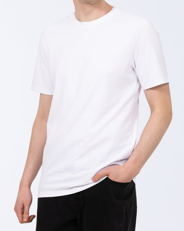 2t Liam Tall Normale Passform T-Shirt (weiß)