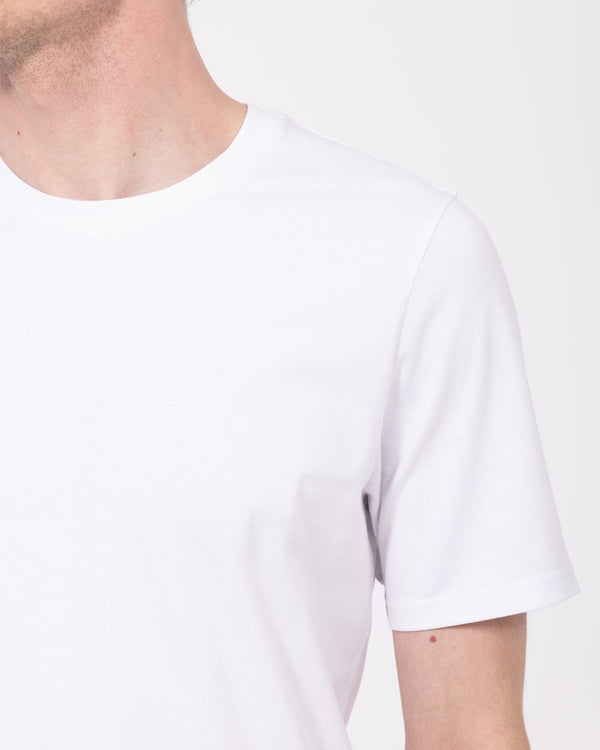 2t Liam Tall Normale Passform T-Shirt (weiß)