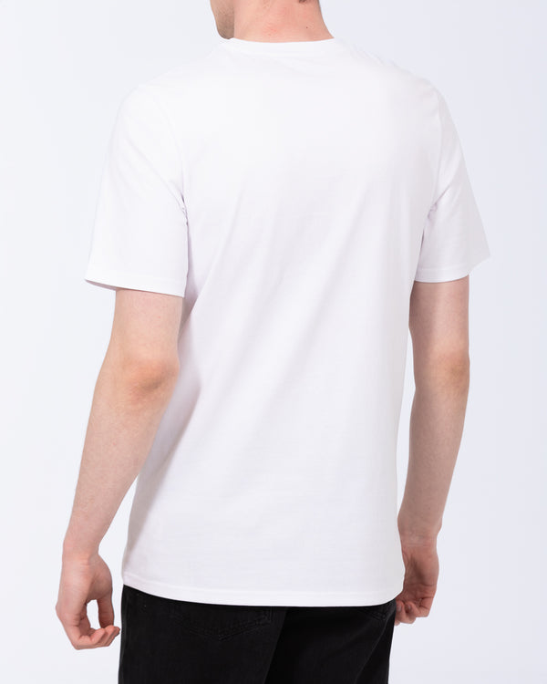 2t Liam Tall Normale Passform T-Shirt (weiß)
