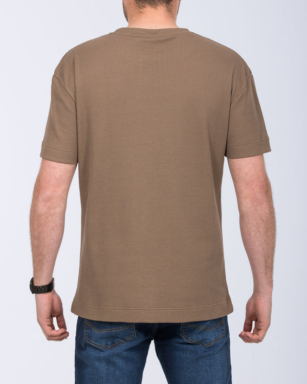 2t Tall Waffle Oversized T-Shirt (khaki)