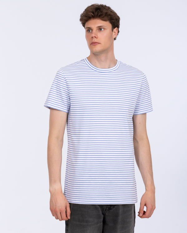 Essentalls lang T-shirt (blauwe streep)