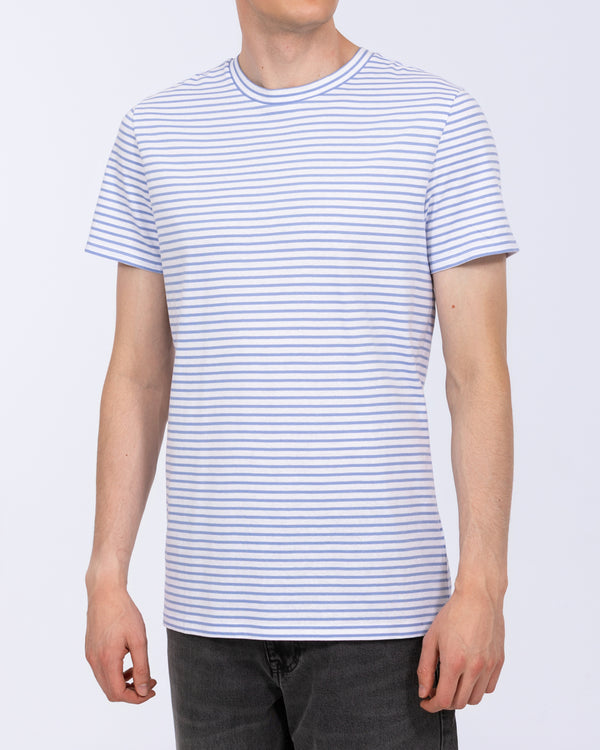 Essentalls lang T-shirt (blauwe streep)