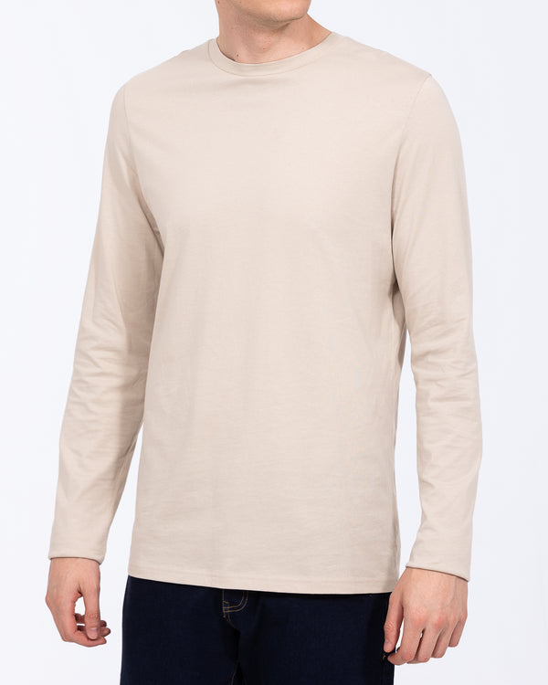 Essentalls Long Sleeve Tall T-Shirt (taupe)