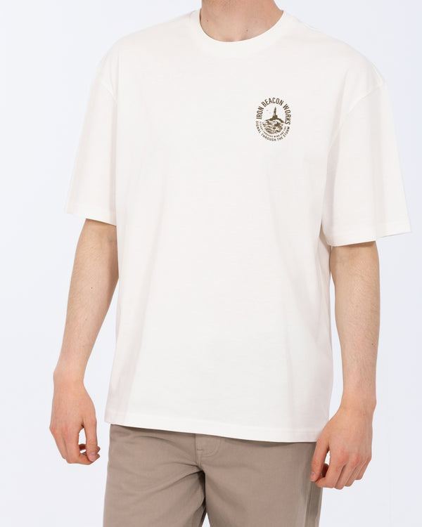 2t Brad Tall Oversized T-Shirt (bedruckt ecru)