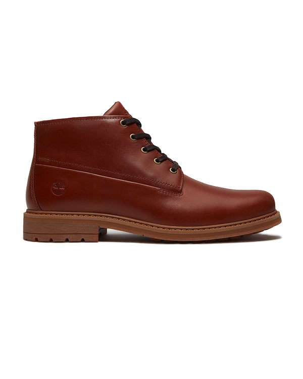 Timberland Stormbucks wasserdichter Chukka-Stiefel (rostbraunes Vollnarbenleder)