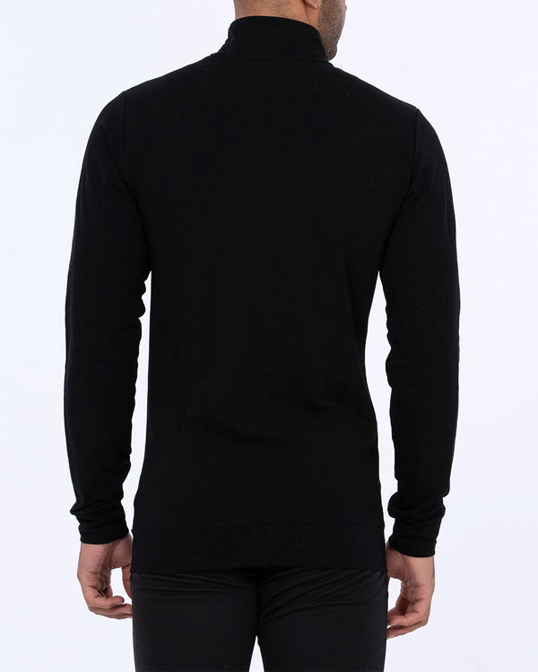 2t Tall Zip Up Top (black)