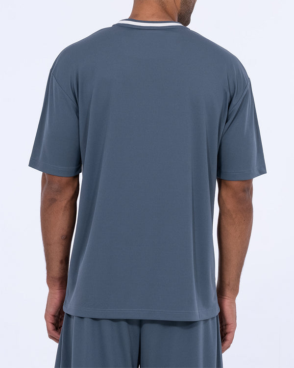 Parell Forge Tall Varsity T-Shirt (titanium blue)