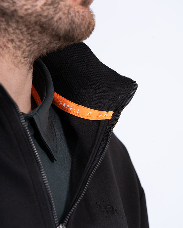 Parell Aktives Hohes Viertel-Reißverschluss Golfoberteil (schwarz)