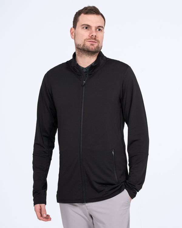 Parell Aktives Tall Zip Durch Trainingsoberteil (schwarz)