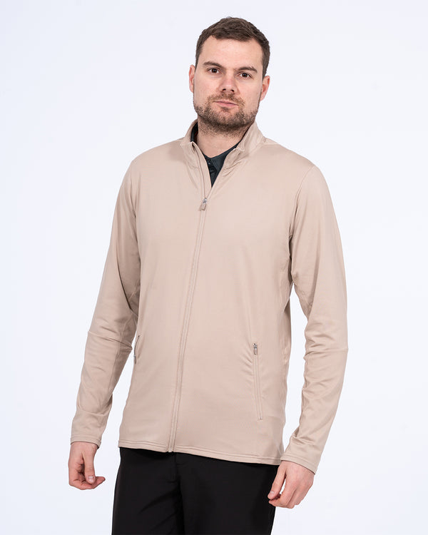 Parell Aktives Tall Zip Durch Trainingsoberteil (Taupe)