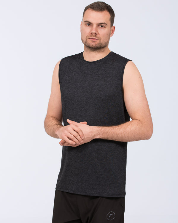 Parell Evolve Tall Sleeveless Spacedye Training Top (black)
