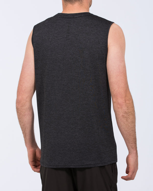 Parell Evolve Tall Sleeveless Spacedye Training Top (black)