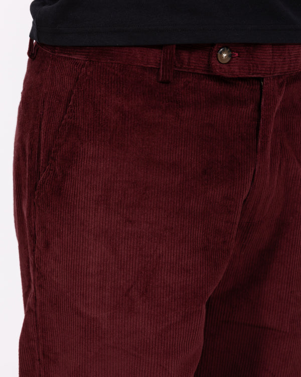 2t Fletcher hohe Kordhose (burgunderrot)