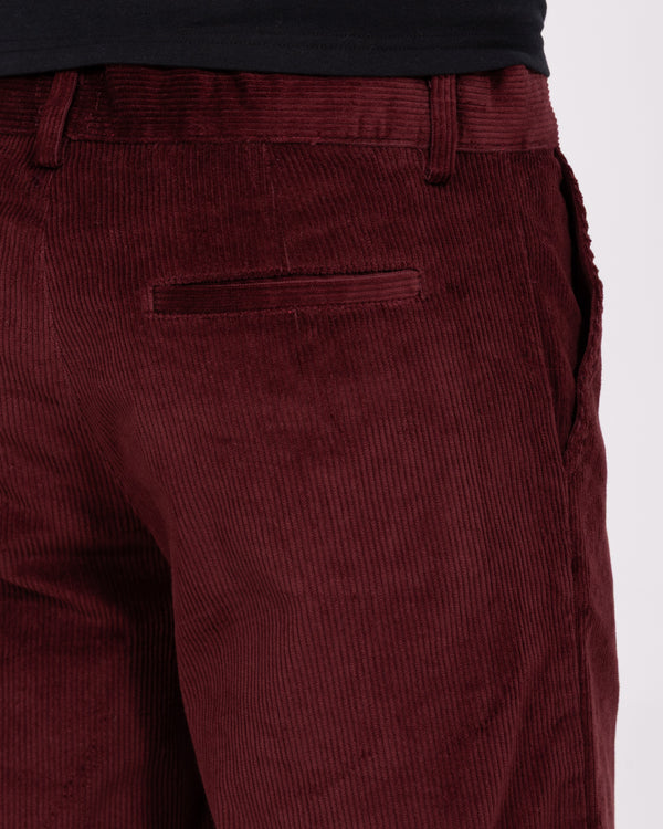 2t Fletcher hohe Kordhose (burgunderrot)