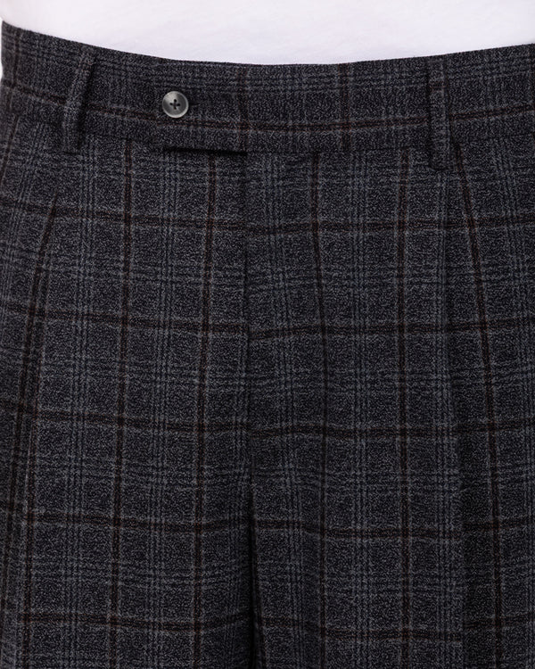2t Sinclair Tall Wide Leg Pleated Trouser (grey check)