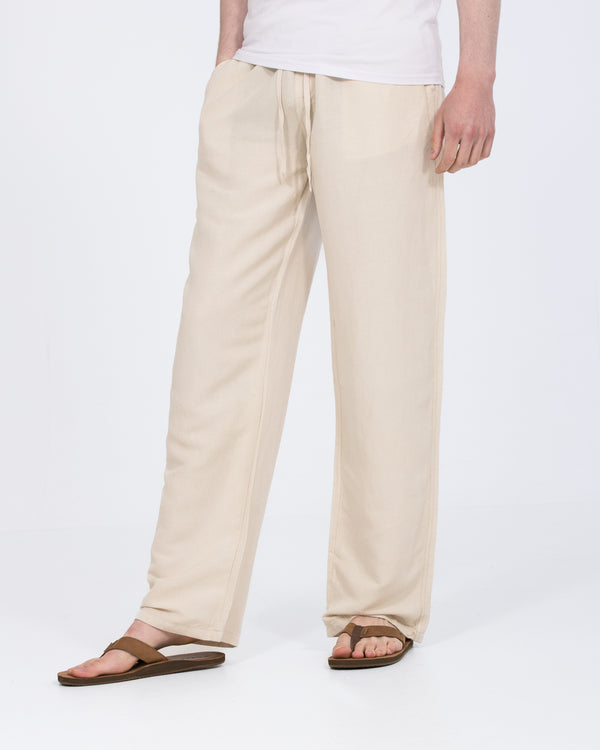 2t Harrison Tall Linen Blend Pull On Trousers (natural)