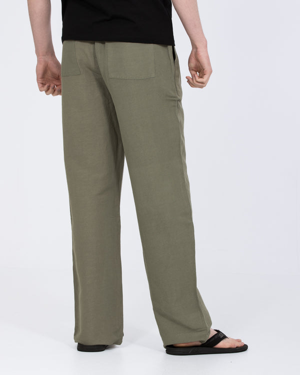 2t Harrison Tall Linen Blend Pull On Trousers (sage)