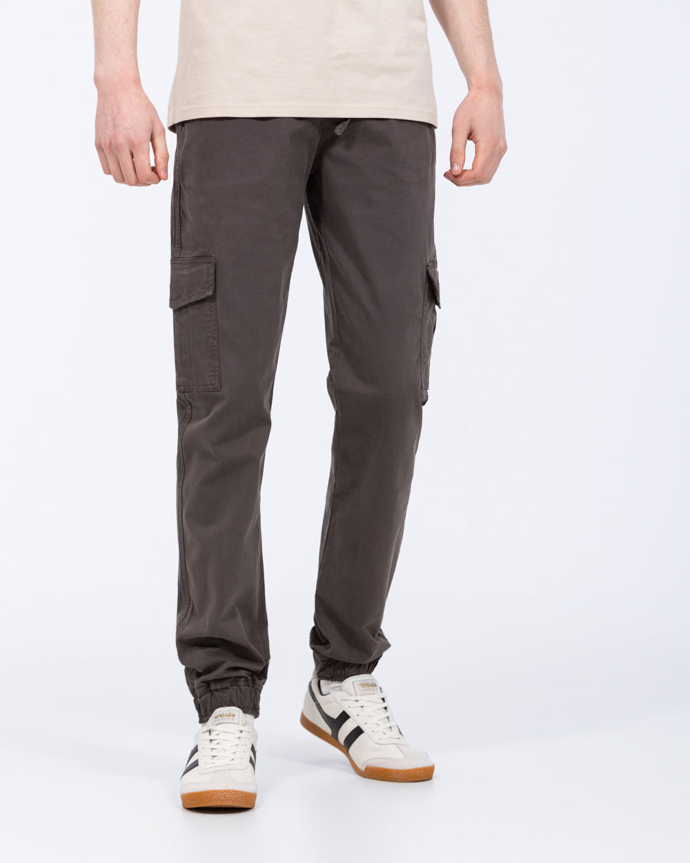 2t Fabio Regular Fit Tall Mens Extra Long Stretch Cargo Trousers
