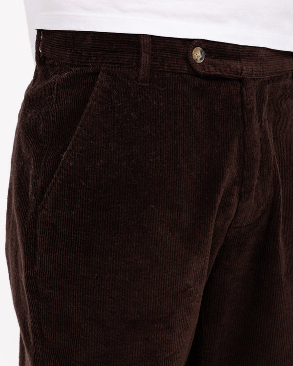 2t Fletcher Tall Regular Fit Cord Trousers (chocolate)