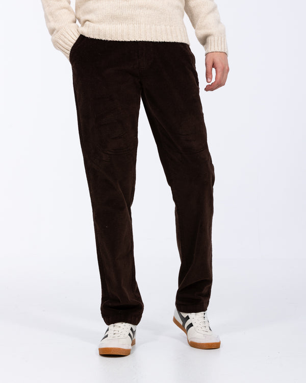 2t Fletcher Tall Regular Fit Cord Trousers (chocolate)