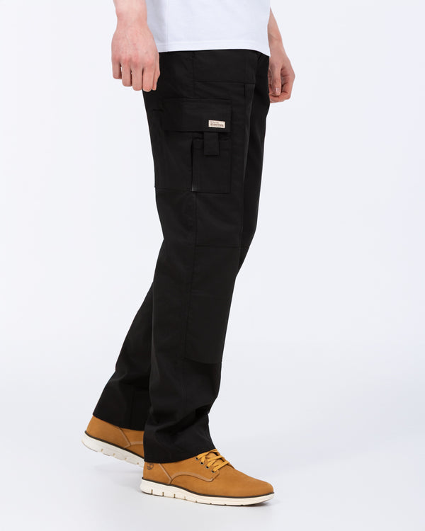 Ed Baxter Multi Pocket Tall Workwear Trousers (black)