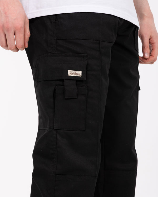 Ed Baxter Multi Pocket Tall Workwear Trousers (black)