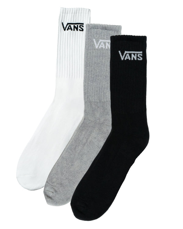Vans Classic Crew Socks 6 Pairs (white/black/heather grey)