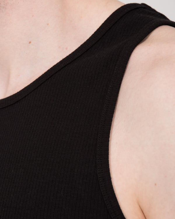 2 Jahre alte gerippte Weste (schwarz)