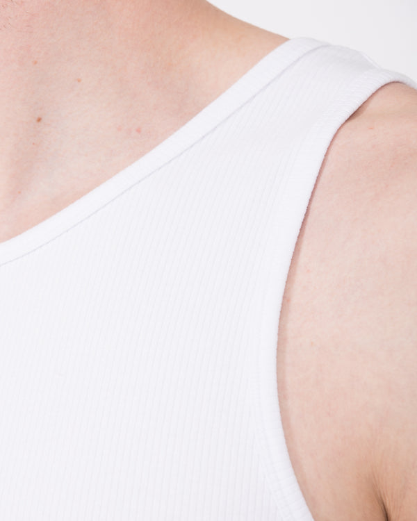 2 Jahre alte gerippte Weste (weiß)