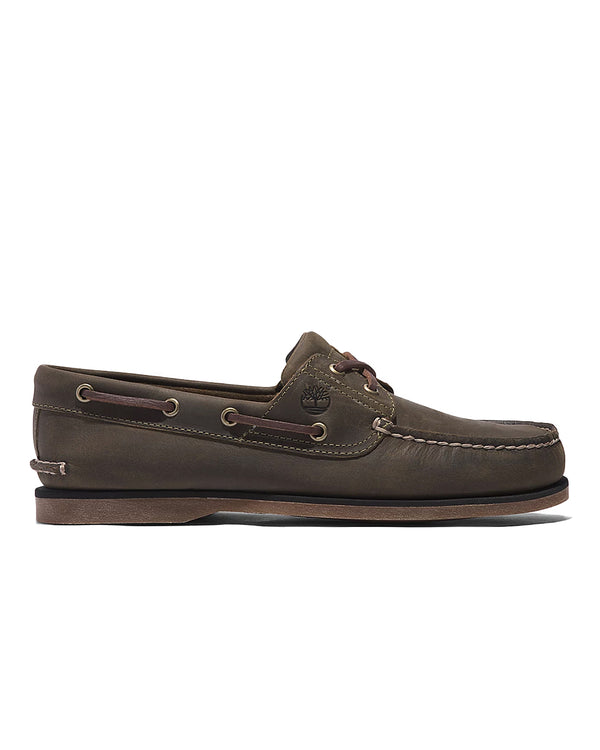 Timberland Classic Boat Shoe (olive full grain)