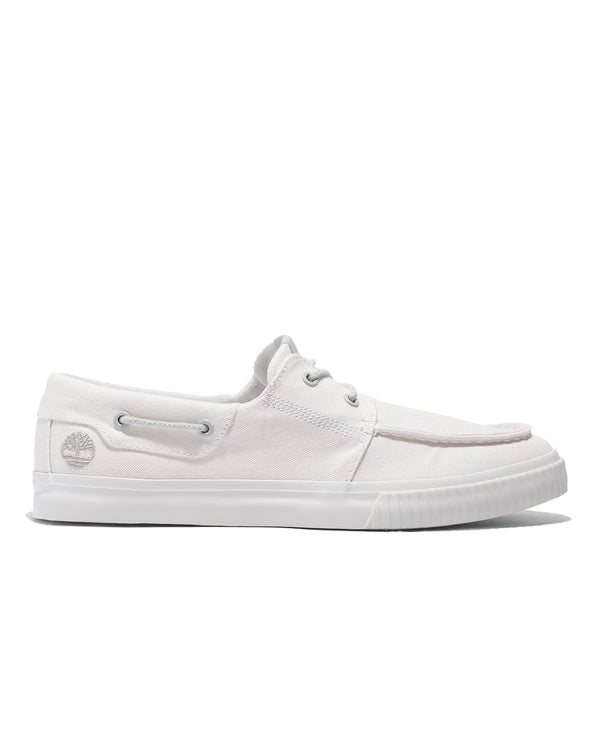 Timberland Mylo Bay Boat Shoe (white canvas)