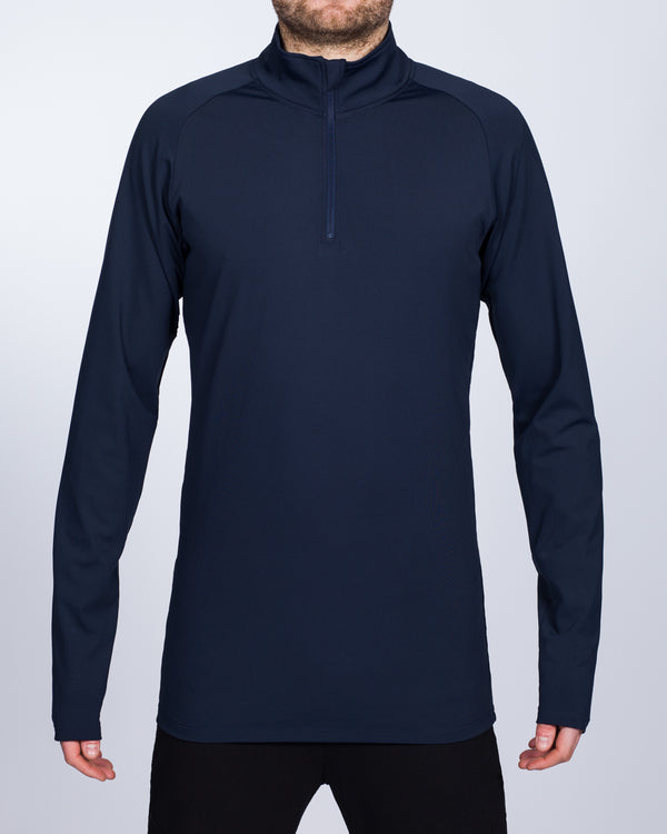 2t Long Sleeve Quarter-Zip Training Top (navy)