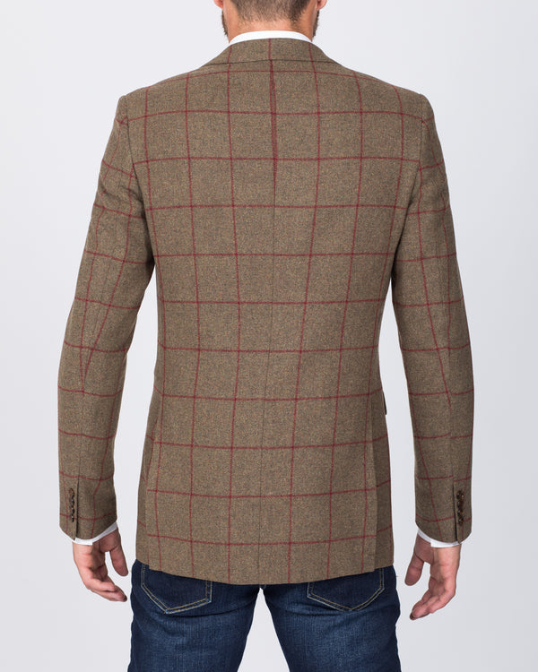 Skopes Slim Fit Tall Aviemore Wool Blend Blazer (olive)