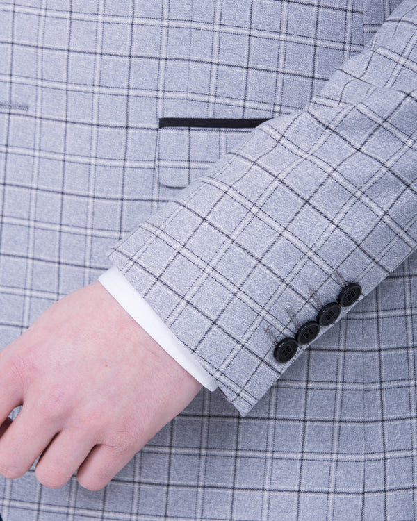 Skopes Brook Checked Blazer (silver/grey)