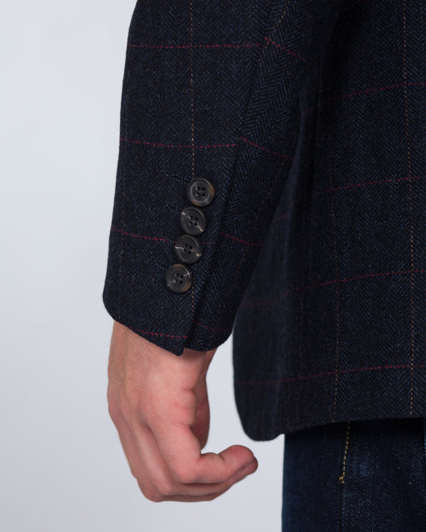 Skopes Slim Fit Tall Tweed Blazer (navy)