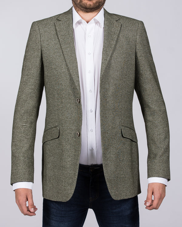 Skopes Jude Tall Blazer (sage herringbone)